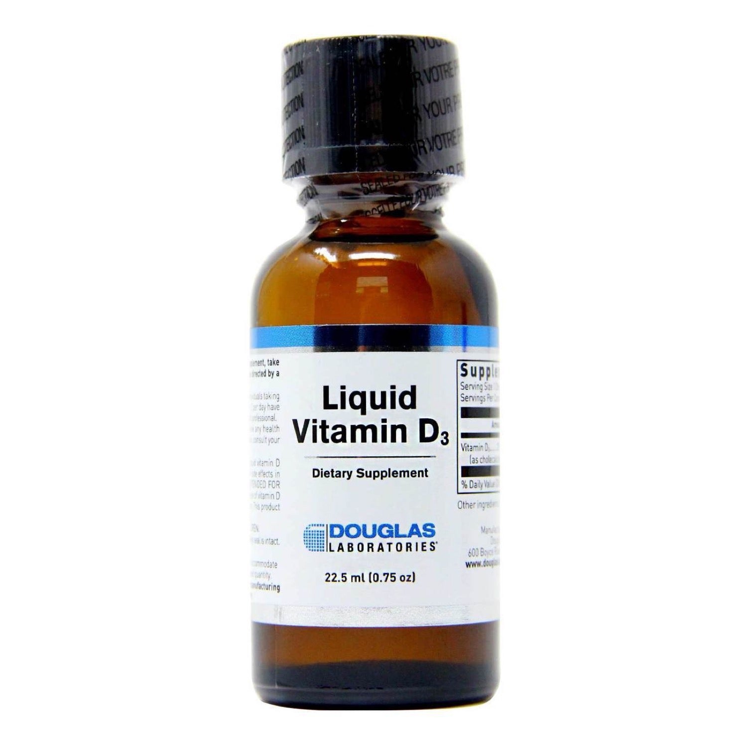 Douglas Laboratories, Liquid Vitamin D3, .75 Oz UPC 310539978788 | HiLife Vitamins